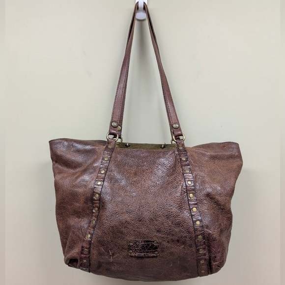 Patricia Nash Handbags - Patricia Nash Benvenuto Tote In Brown Distressed Italian Leather
